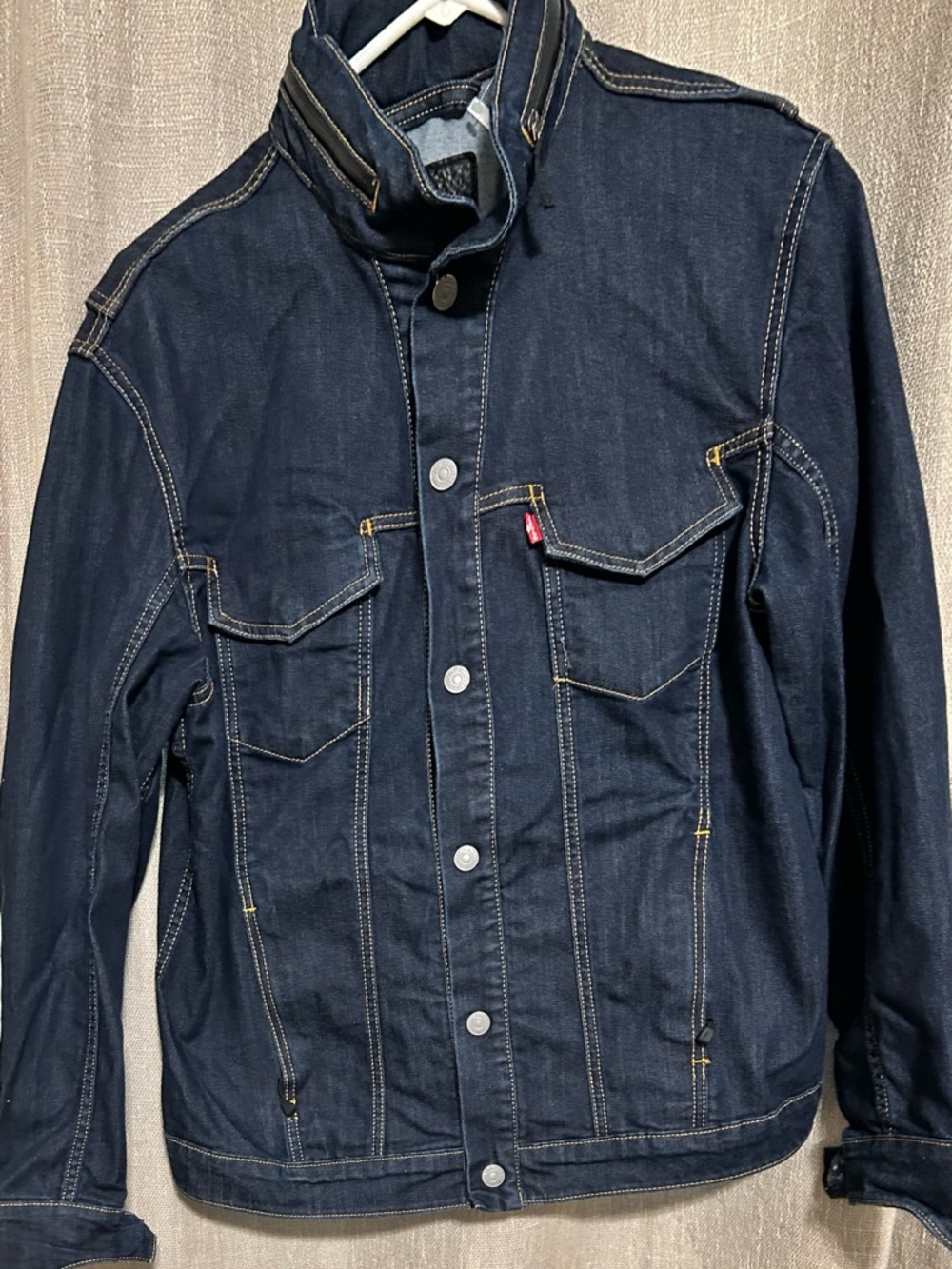 Levi's Indigo Denim Shirt Jacket with Contrast Stitching